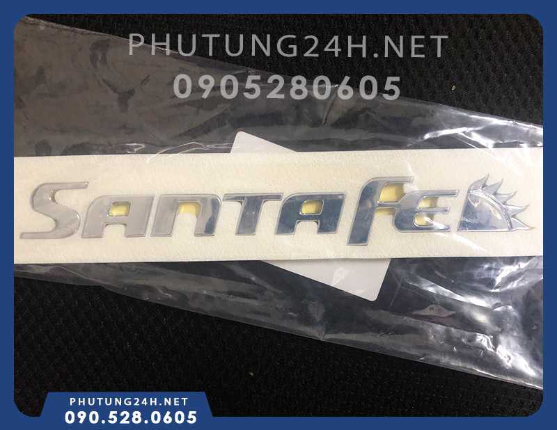 Logo chữ SantaFe - phụ tùng ôtô Lê Minh