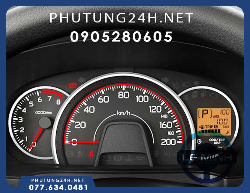 Đồng hồ taplo Toyota Wigo 2021 - phụ tùng ô tô Lê Minh 